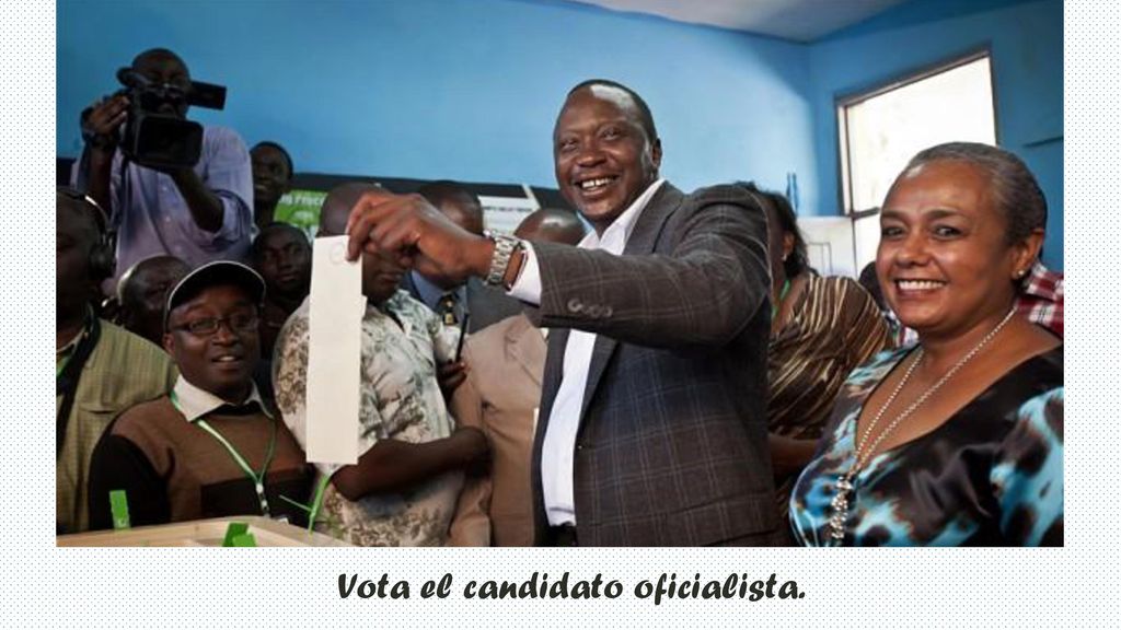 Vota el candidato oficialista.