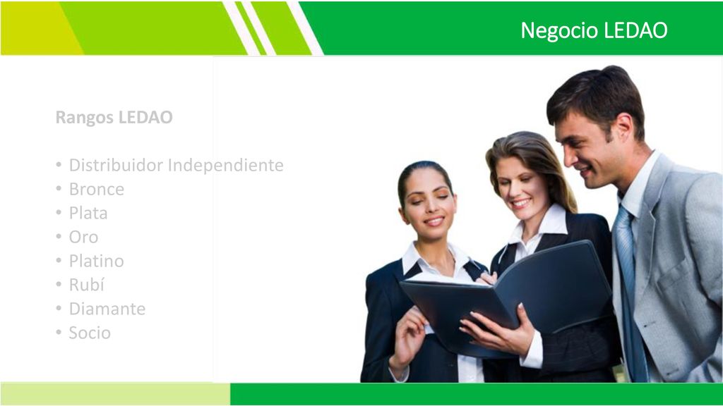 Negocio LEDAO Rangos LEDAO Distribuidor Independiente Bronce Plata Oro