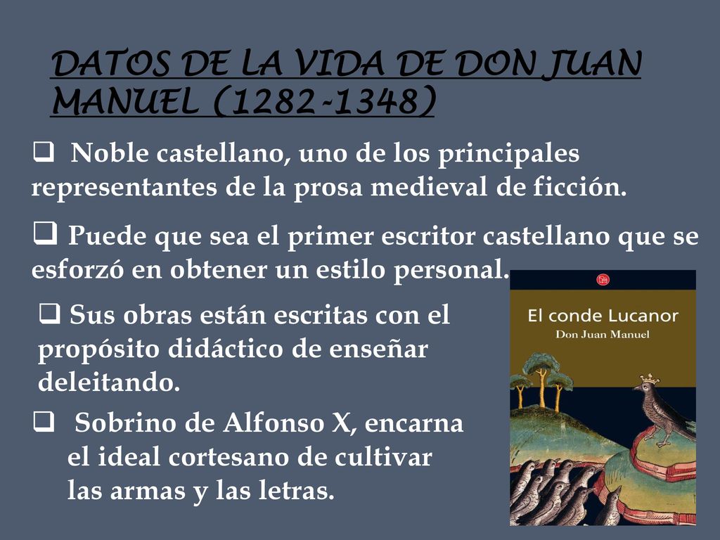 DATOS DE LA VIDA DE DON JUAN MANUEL ( )