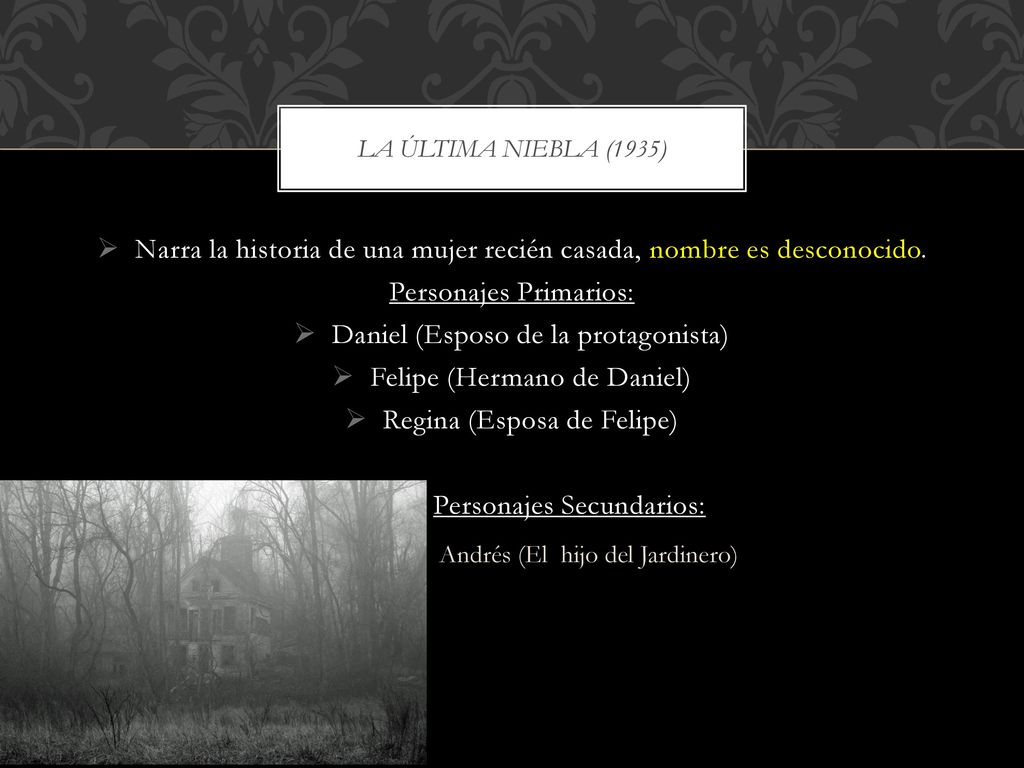 Narra la historia de una mujer recién casada, nombre es desconocido.