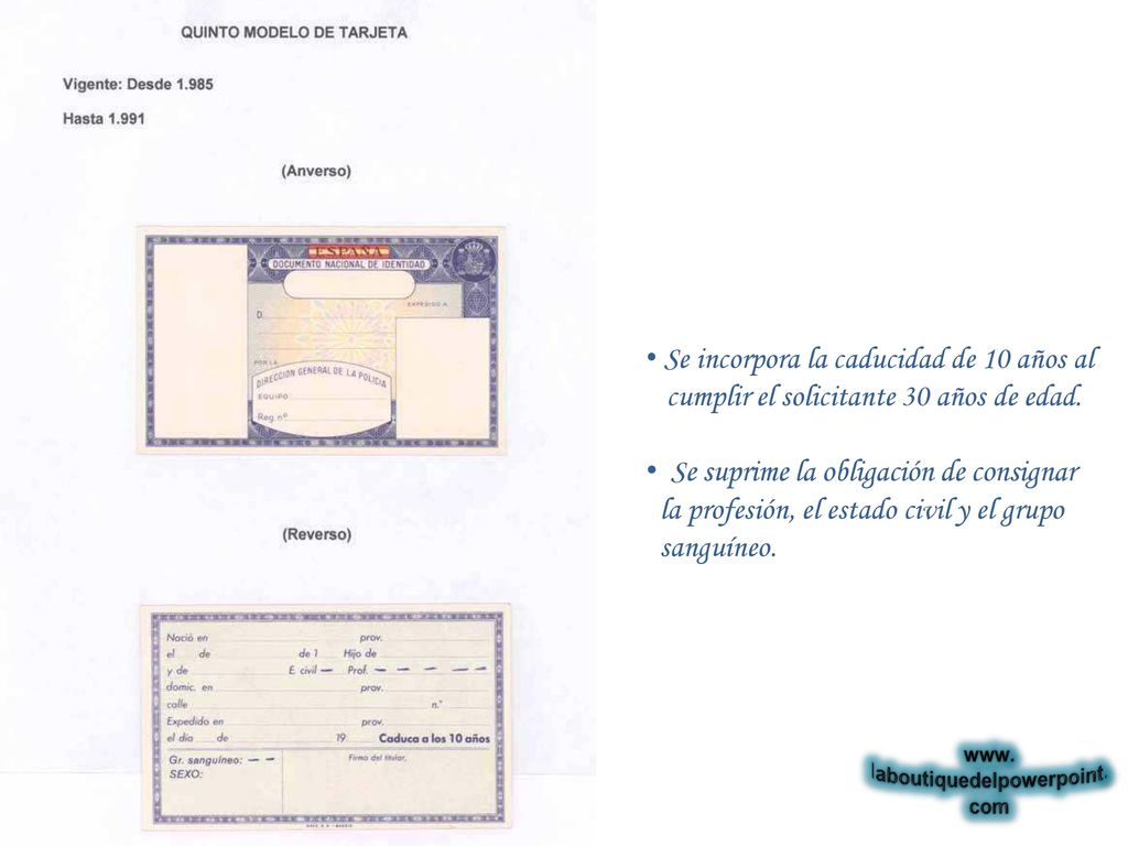 Se incorpora la caducidad de 10 años al