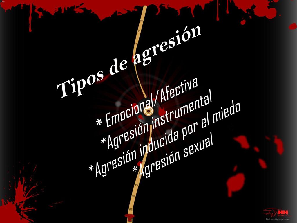Tipos de agresión. Emocional/Afectiva. Agresión instrumental
