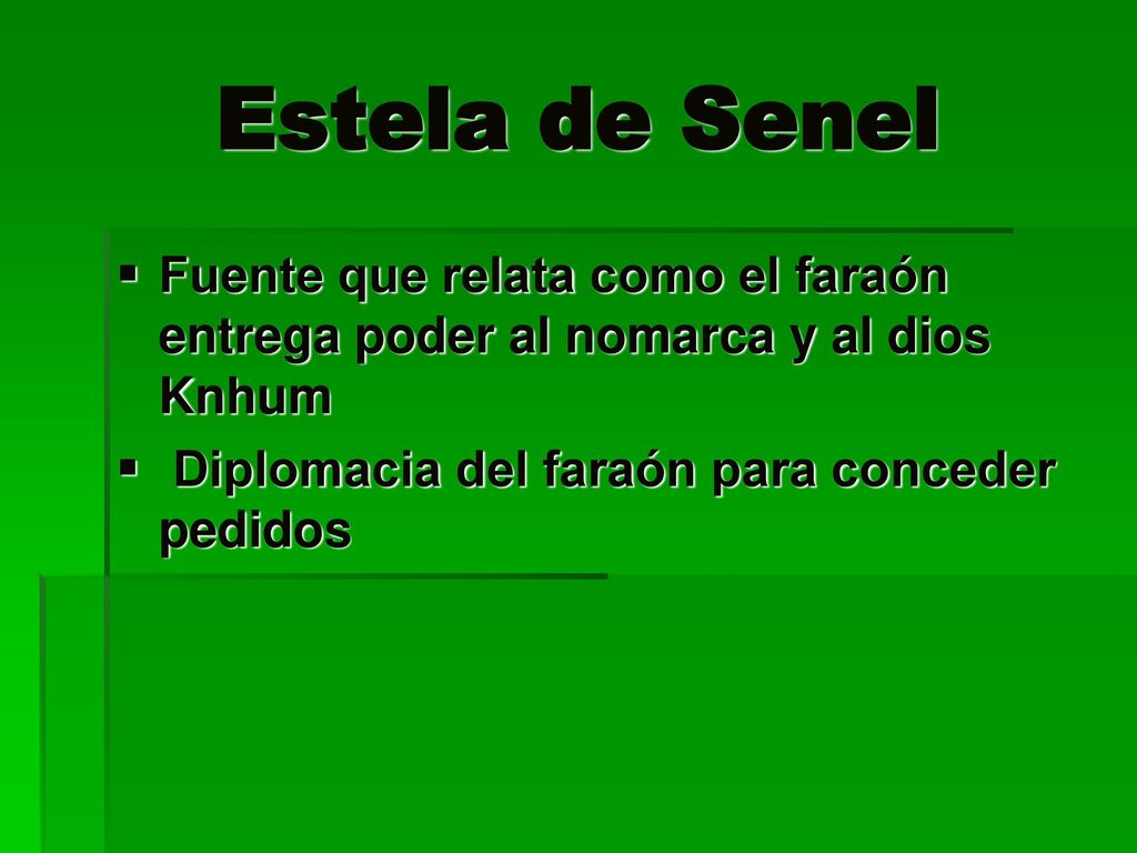 Estela de Senel Fuente que relata como el faraón entrega poder al nomarca y al dios Knhum.