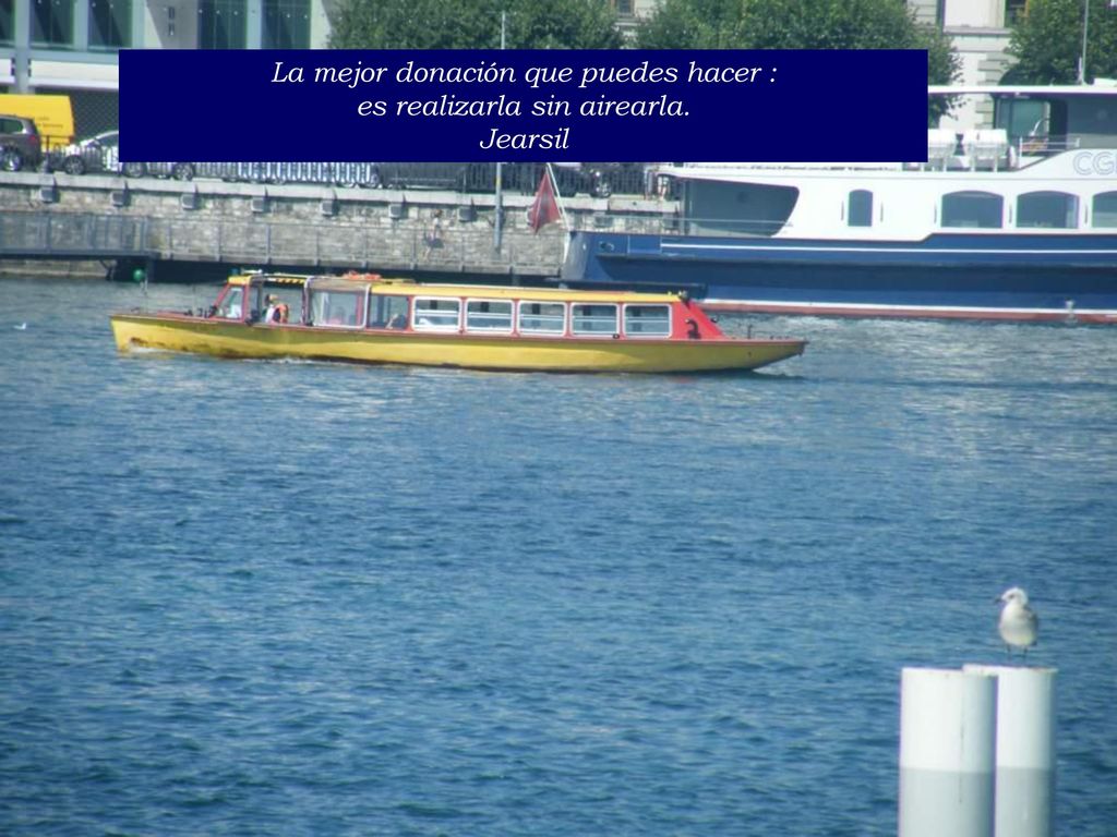 La mejor donación que puedes hacer : es realizarla sin airearla.