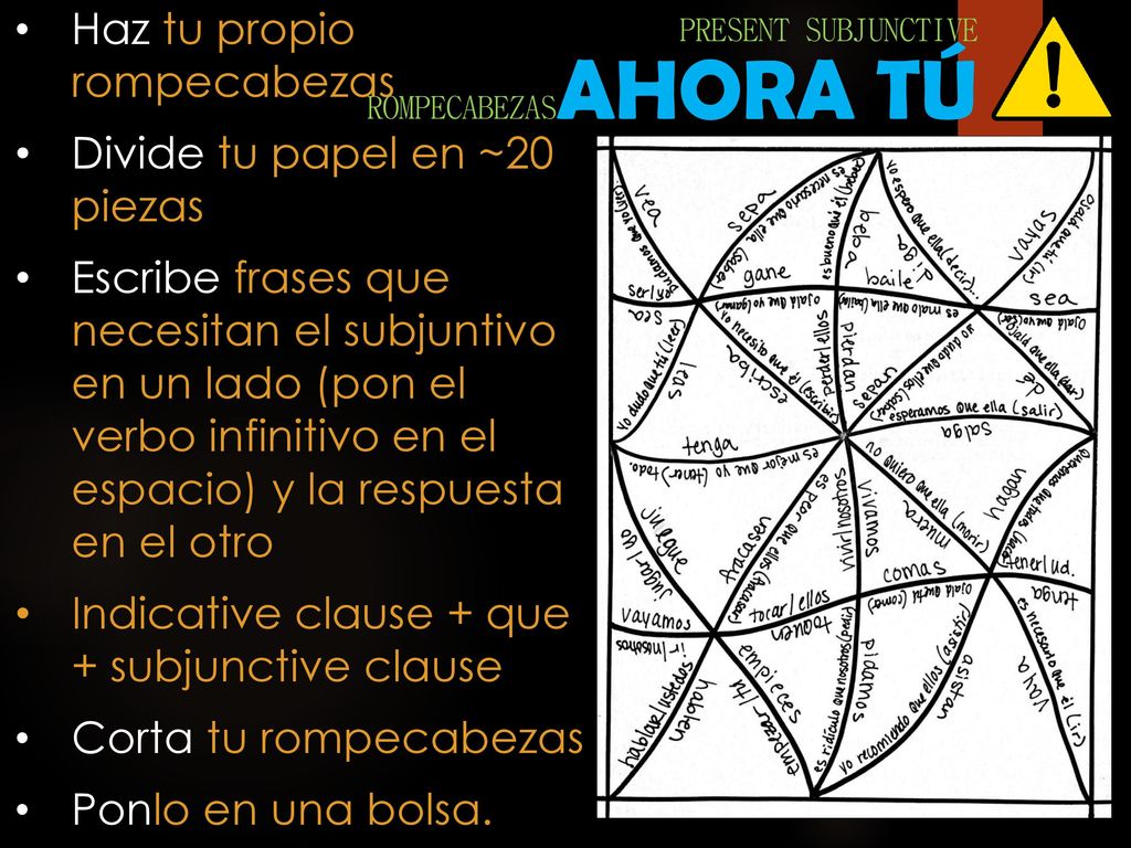 Haz tu propio rompecabezas Divide tu papel en ~20 piezas