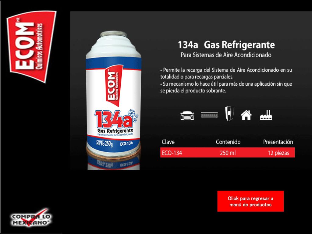 Click para regresar a menú de productos
