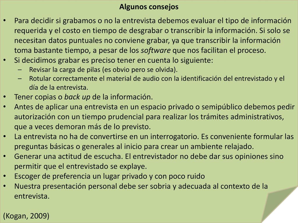 Si decidimos grabar es preciso tener en cuenta lo siguiente: