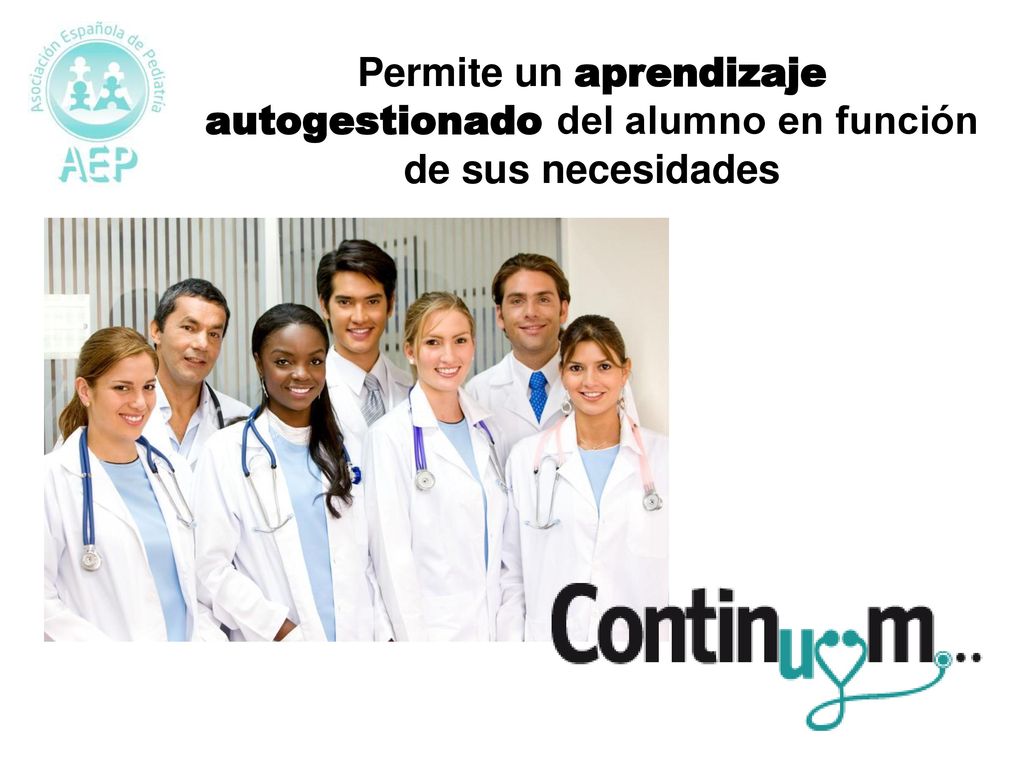 Permite un aprendizaje autogestionado del alumno en función de sus necesidades