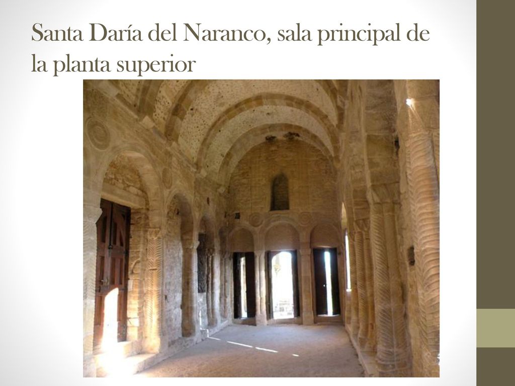 Santa Daría del Naranco, sala principal de la planta superior