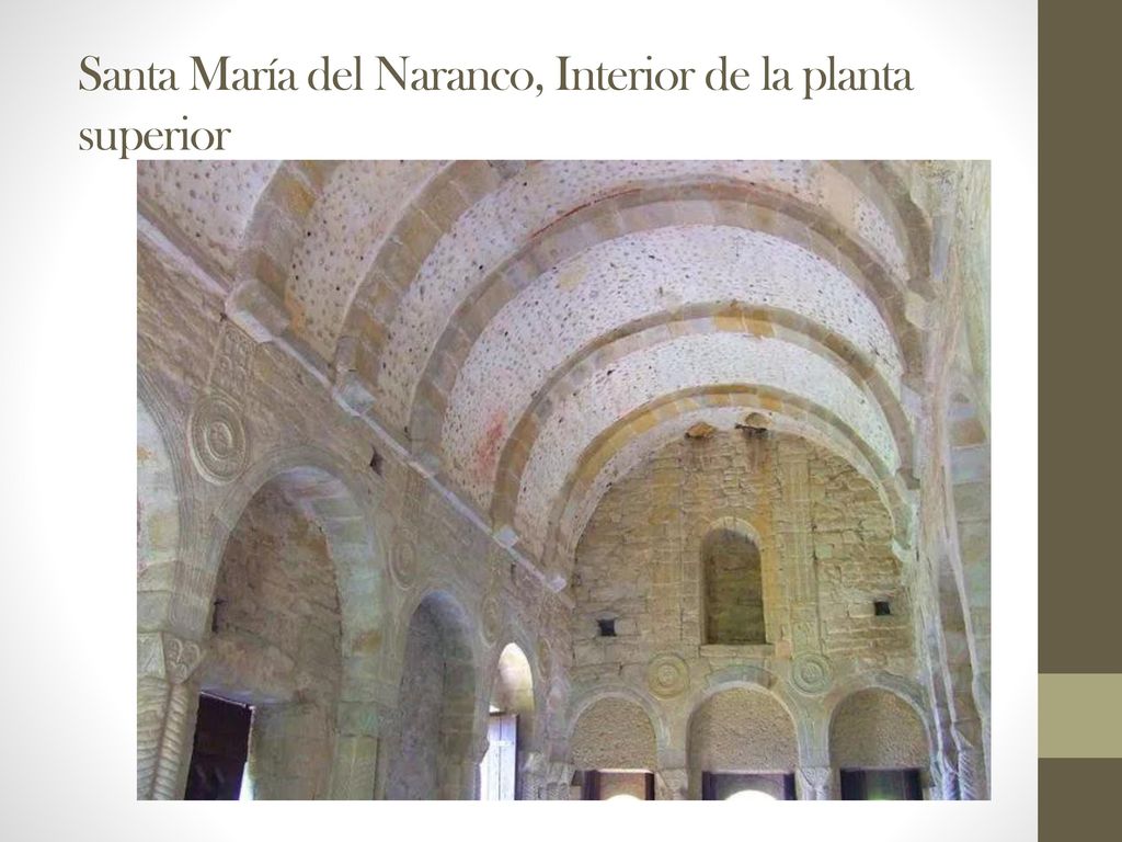 Santa María del Naranco, Interior de la planta superior