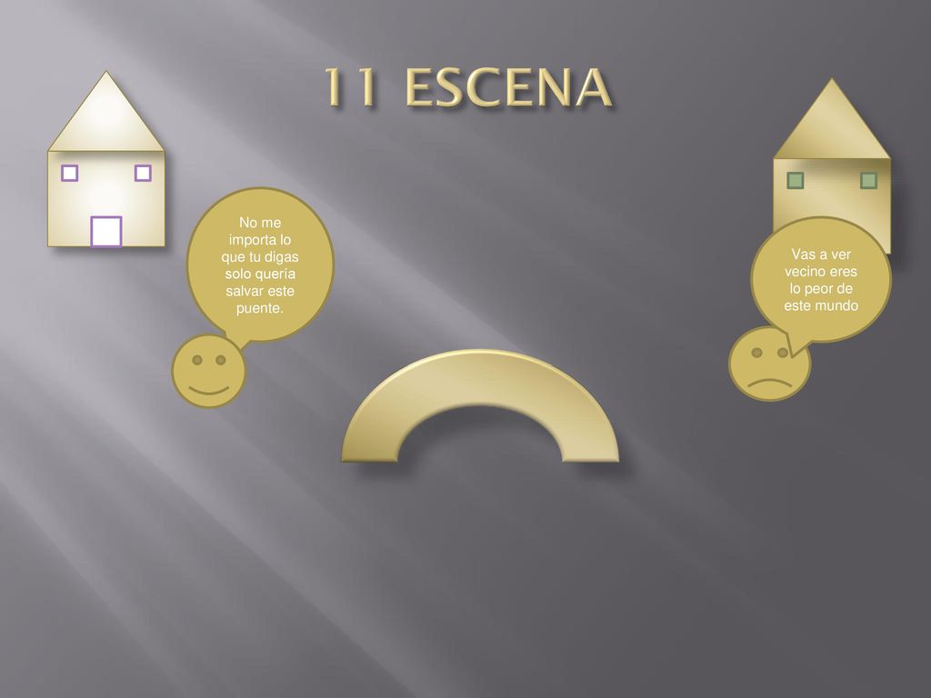 11 ESCENA No me importa lo que tu digas solo quería salvar este puente.