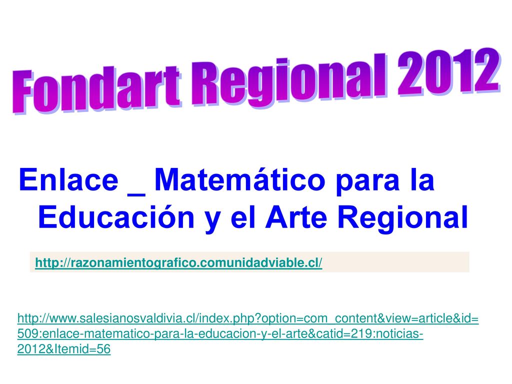 Enlace _ Matemático para la Educación y el Arte Regional