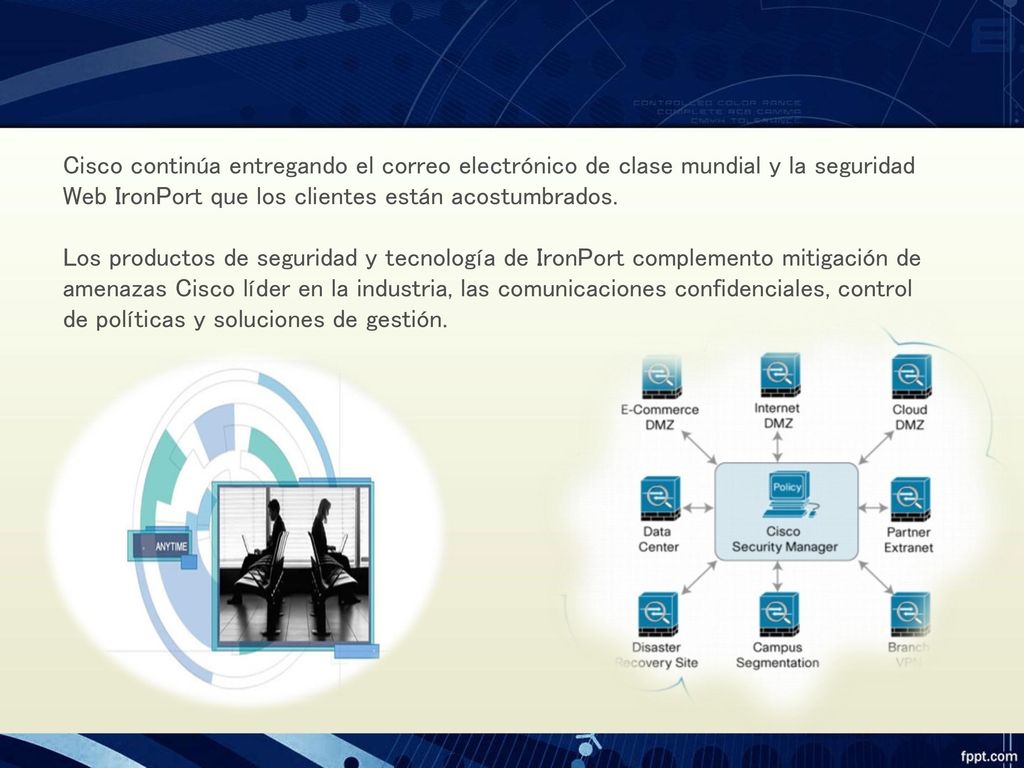 Cisco continúa entregando el correo electrónico de clase mundial y la seguridad Web IronPort que los clientes están acostumbrados.