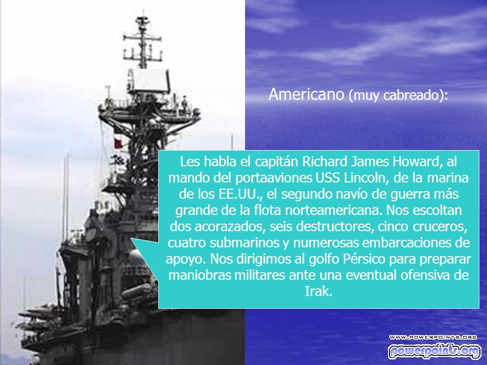Americano (muy cabreado):