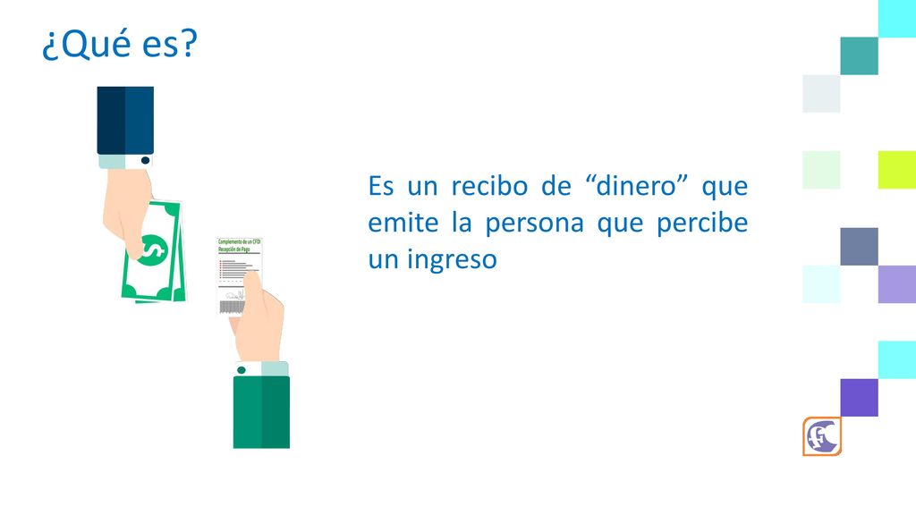 ¿Qué es Es un recibo de dinero que emite la persona que percibe un ingreso. Es un recibo de dinero que emite la persona que percibe un ingreso.