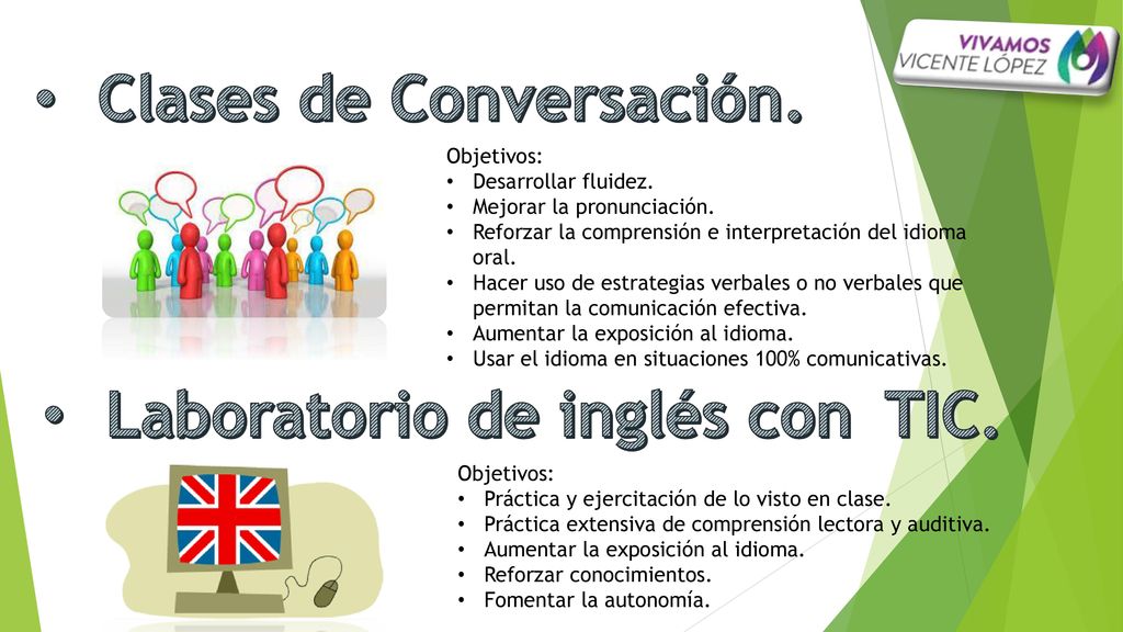 Clases de Conversación. Laboratorio de inglés con TIC.