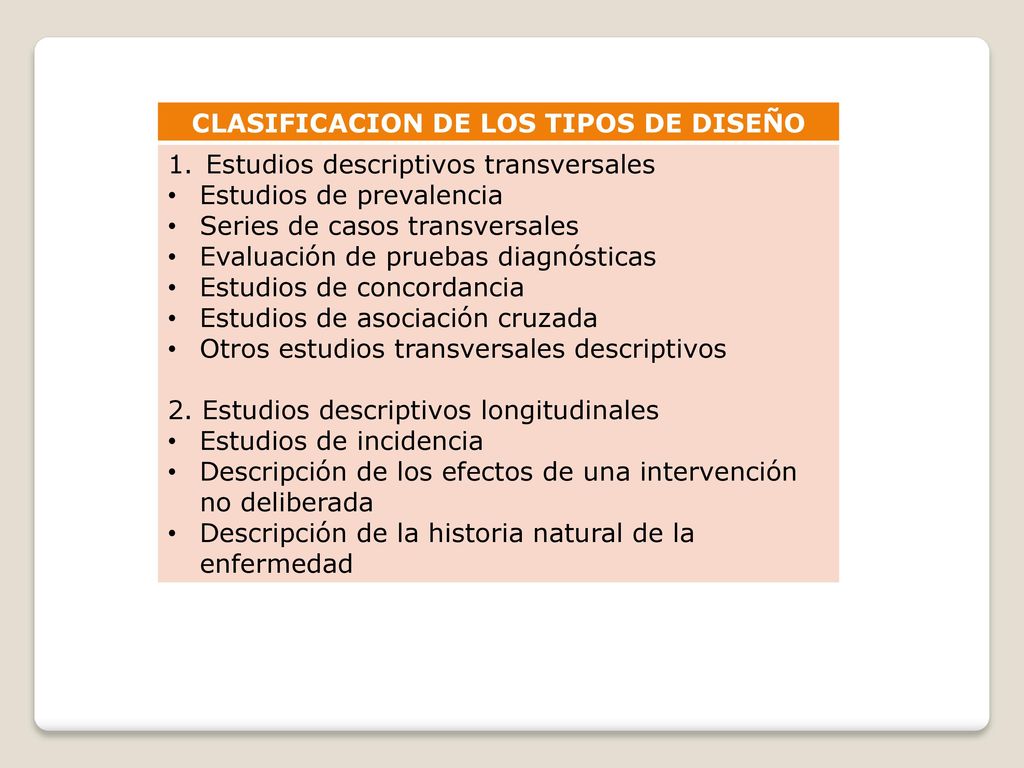 CLASIFICACION DE LOS TIPOS DE DISEÑO