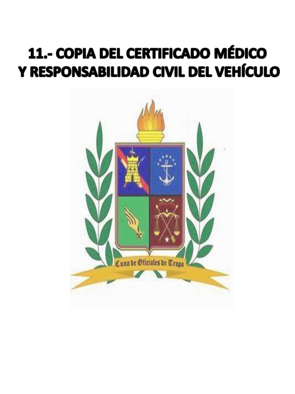 11.- COPIA DEL CERTIFICADO MÉDICO Y RESPONSABILIDAD CIVIL DEL VEHÍCULO