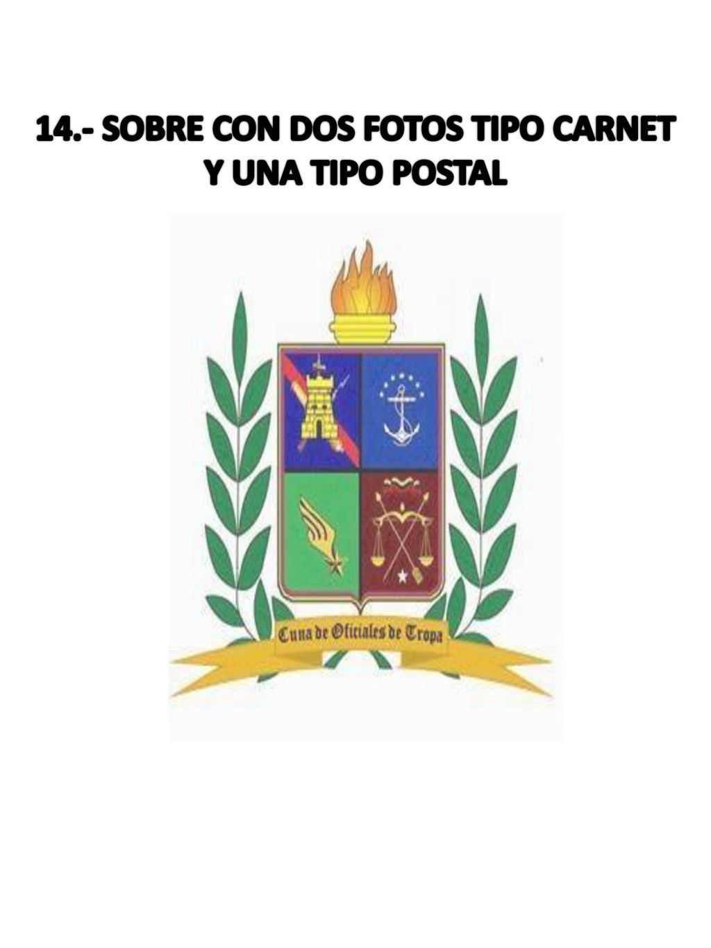 14.- SOBRE CON DOS FOTOS TIPO CARNET
