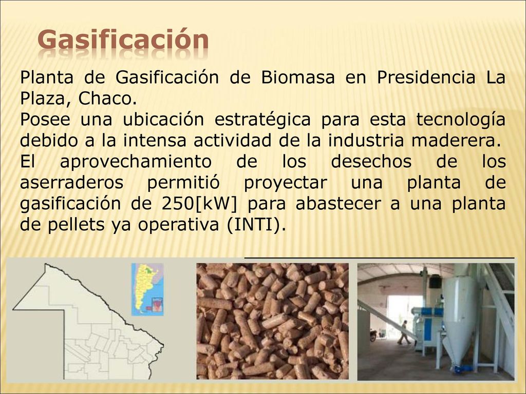 Gasificación Planta de Gasificación de Biomasa en Presidencia La Plaza, Chaco.