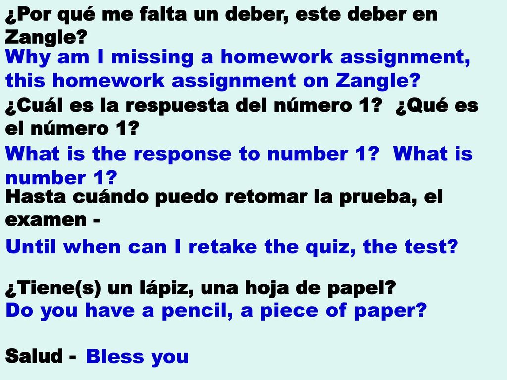 What is the response to number 1 What is number 1