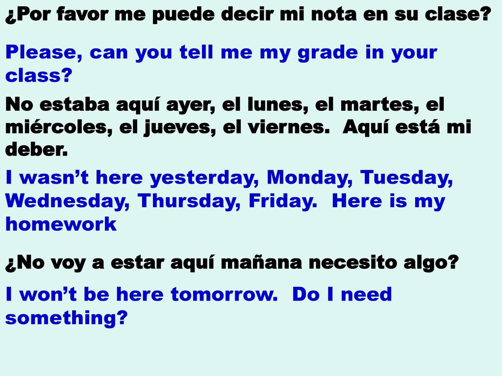 Please, can you tell me my grade in your class
