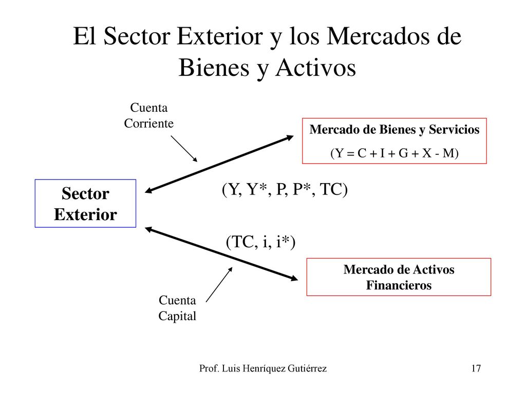El Sector Exterior y los Mercados de Bienes y Activos
