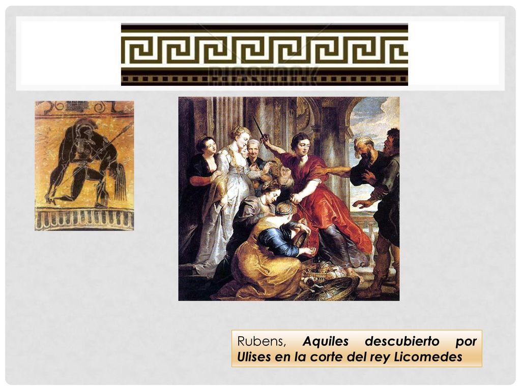 Rubens, Aquiles descubierto por Ulises en la corte del rey Licomedes