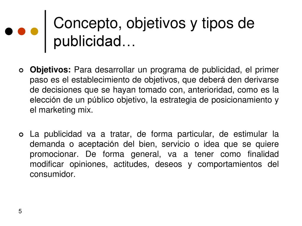 Concepto, objetivos y tipos de publicidad…