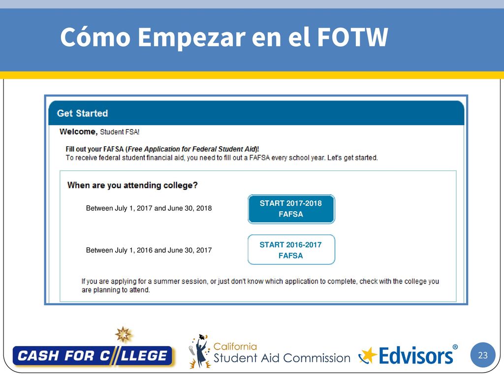 Cómo Empezar en el FOTW Getting Started on the FOTW