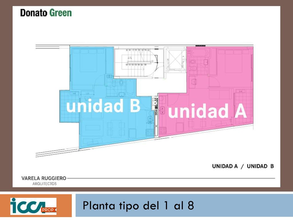 Planta tipo del 1 al 8
