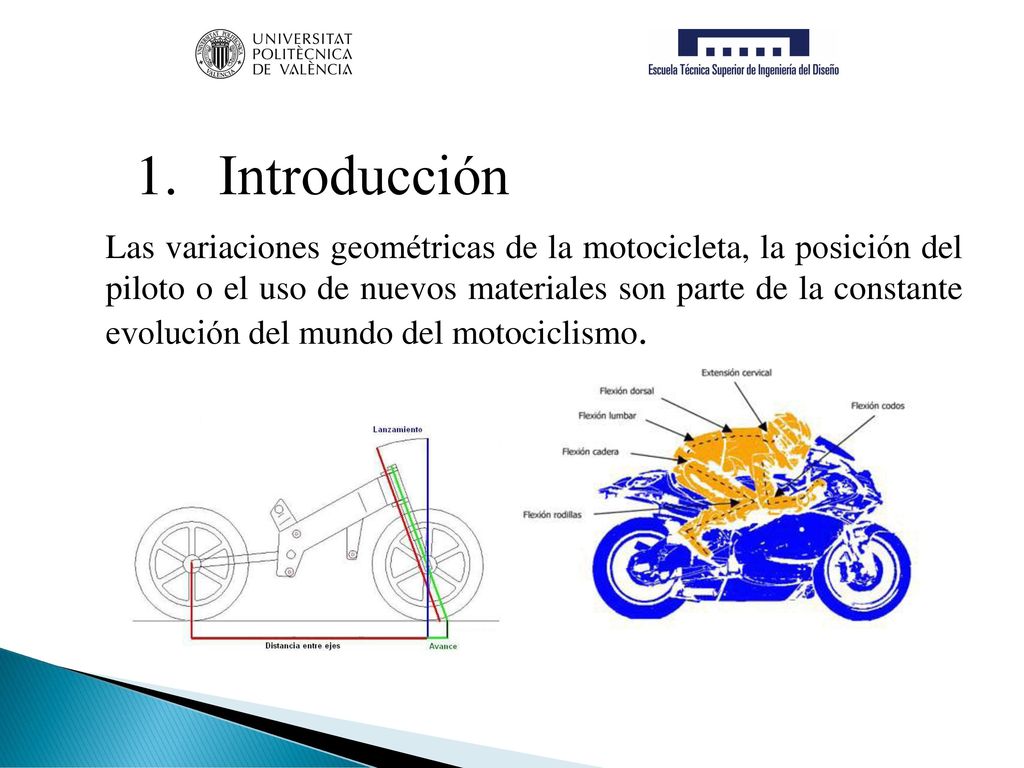 Las variaciones geométricas de la motocicleta, la posición del piloto o el uso de nuevos materiales son parte de la constante evolución del mundo del motociclismo.
