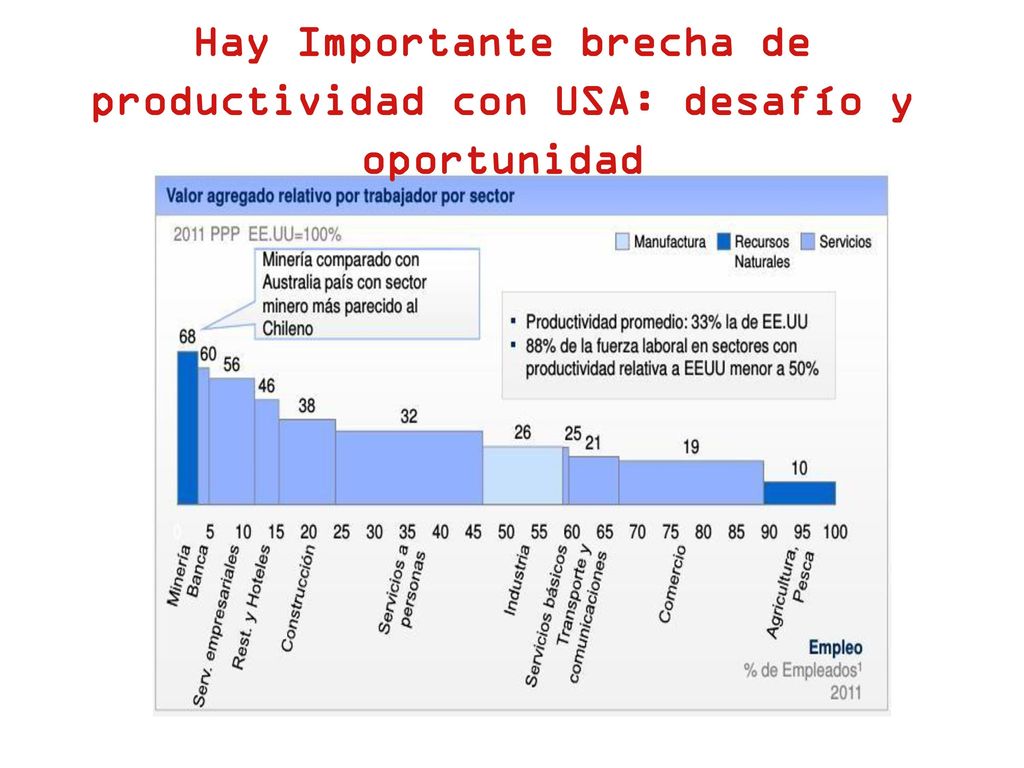 Hay Importante brecha de productividad con USA: desafío y oportunidad