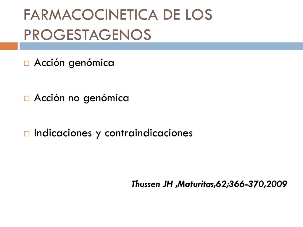 FARMACOCINETICA DE LOS PROGESTAGENOS