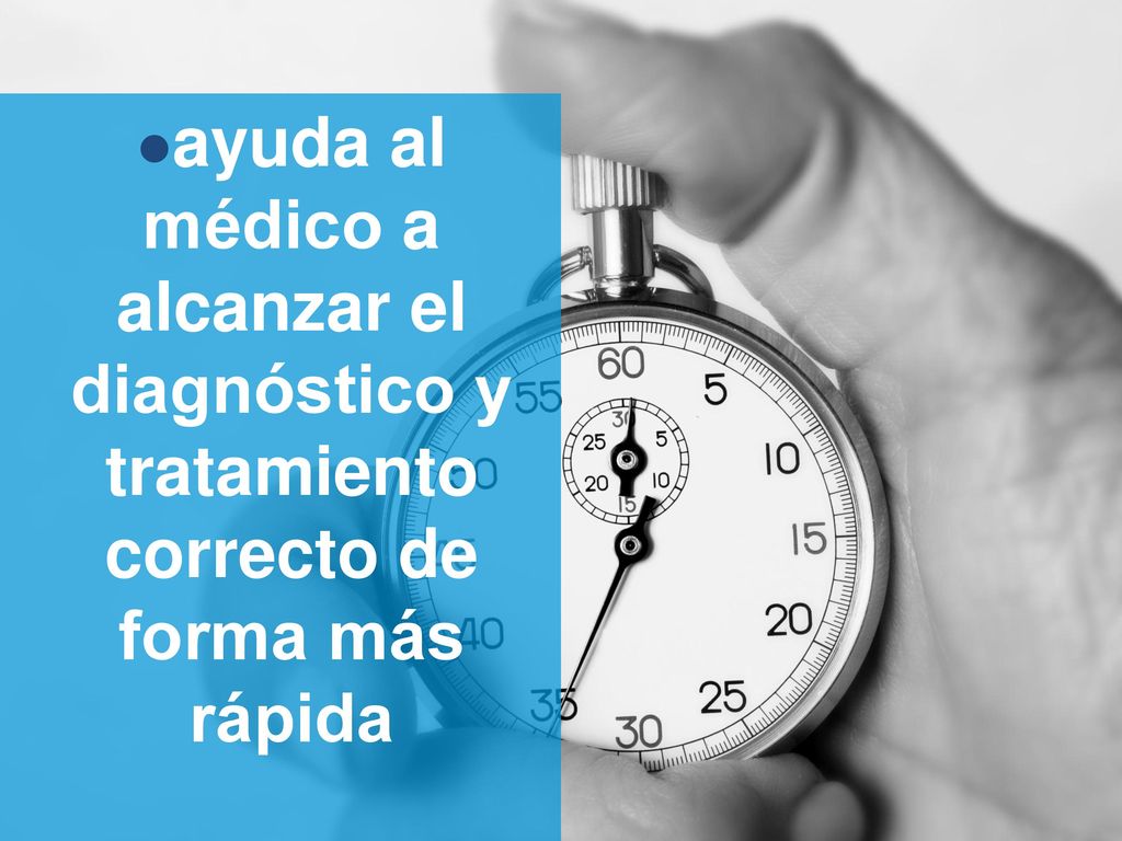 ayuda al médico a alcanzar el diagnóstico y tratamiento correcto de forma más rápida