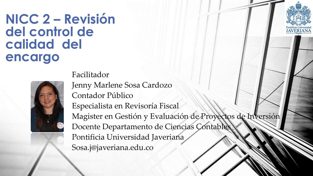 NICC 2 – Revisión del control de calidad del encargo