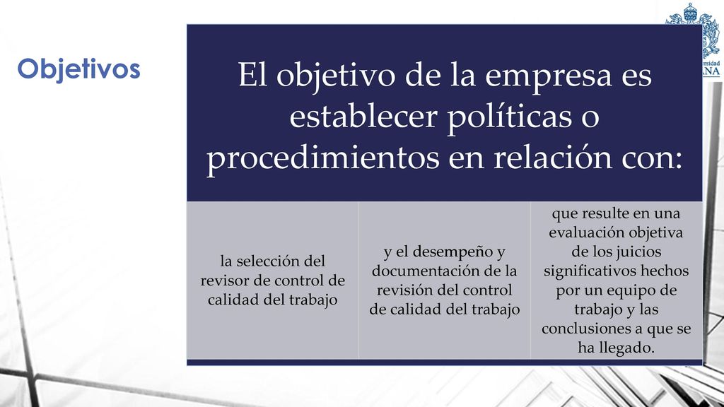 la selección del revisor de control de calidad del trabajo