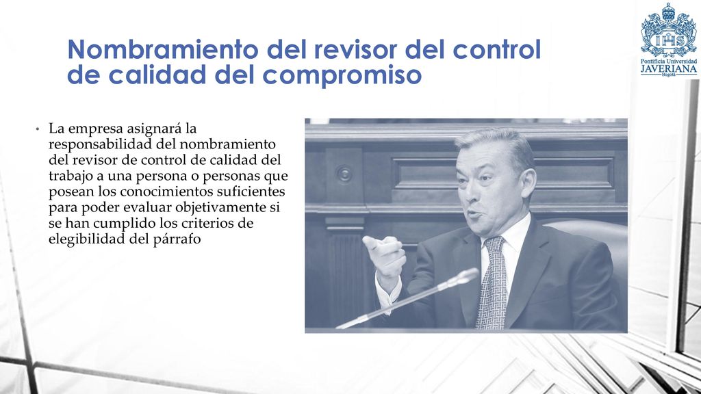 Nombramiento del revisor del control de calidad del compromiso
