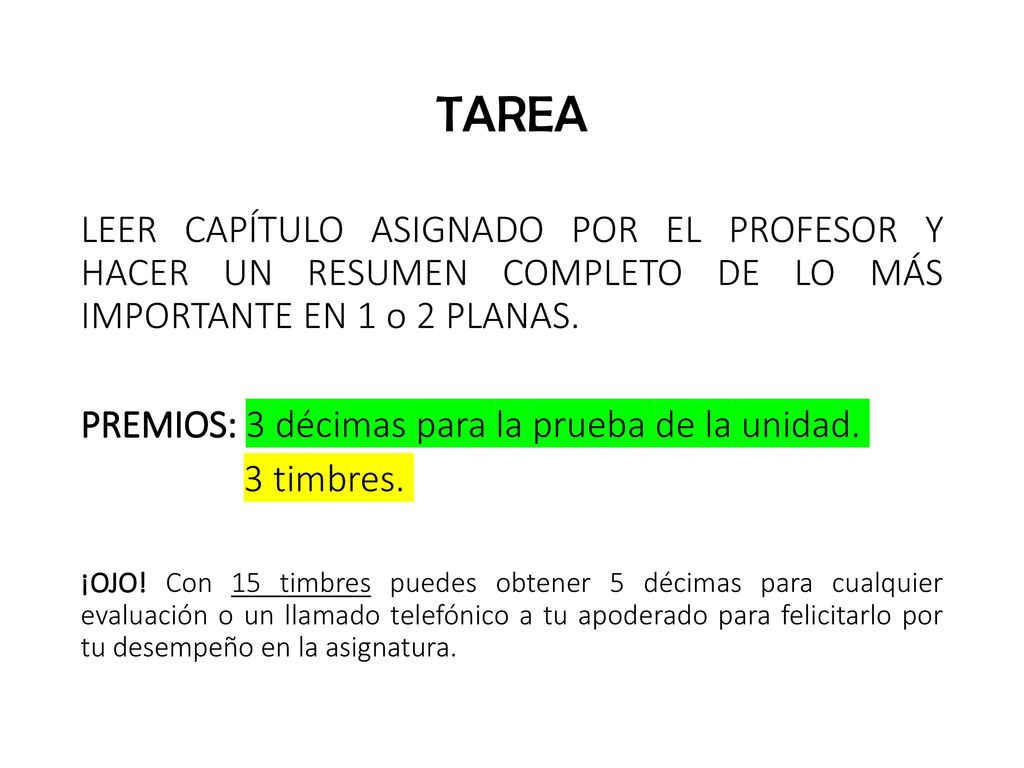 TAREA LEER CAPÍTULO ASIGNADO POR EL PROFESOR Y HACER UN RESUMEN COMPLETO DE LO MÁS IMPORTANTE EN 1 o 2 PLANAS.
