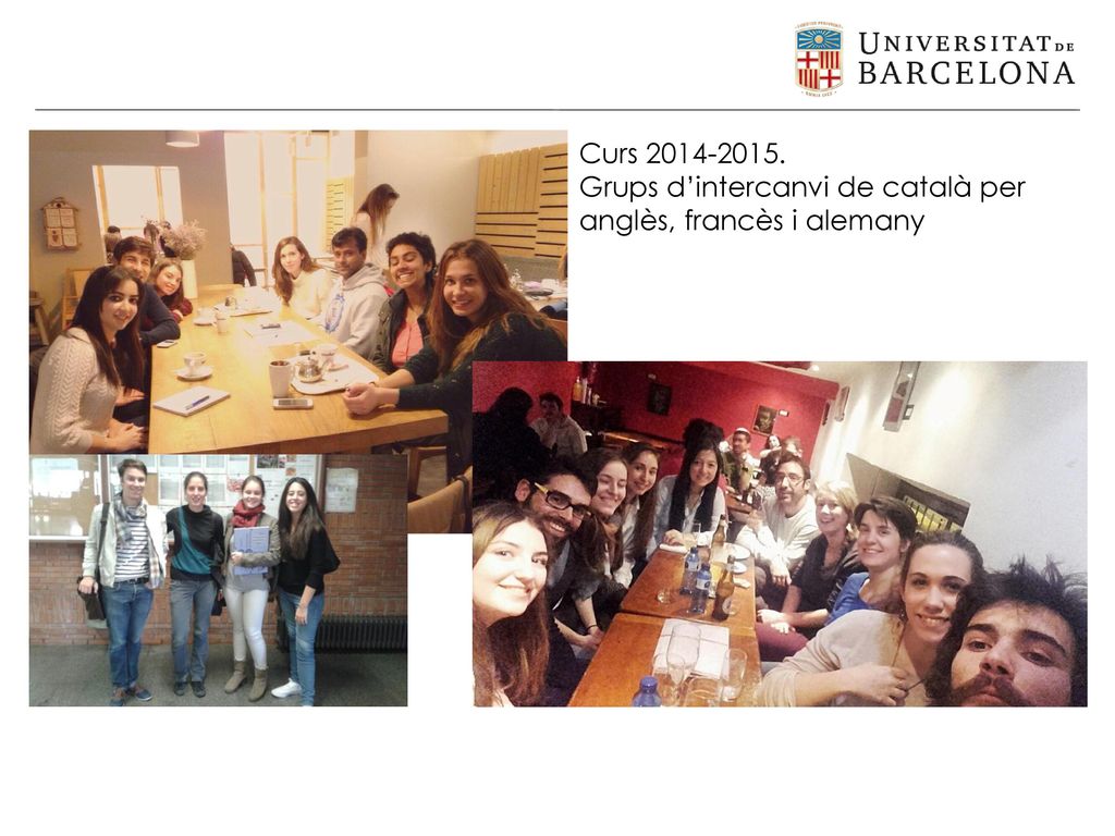 Curs Grups d’intercanvi de català per anglès, francès i alemany