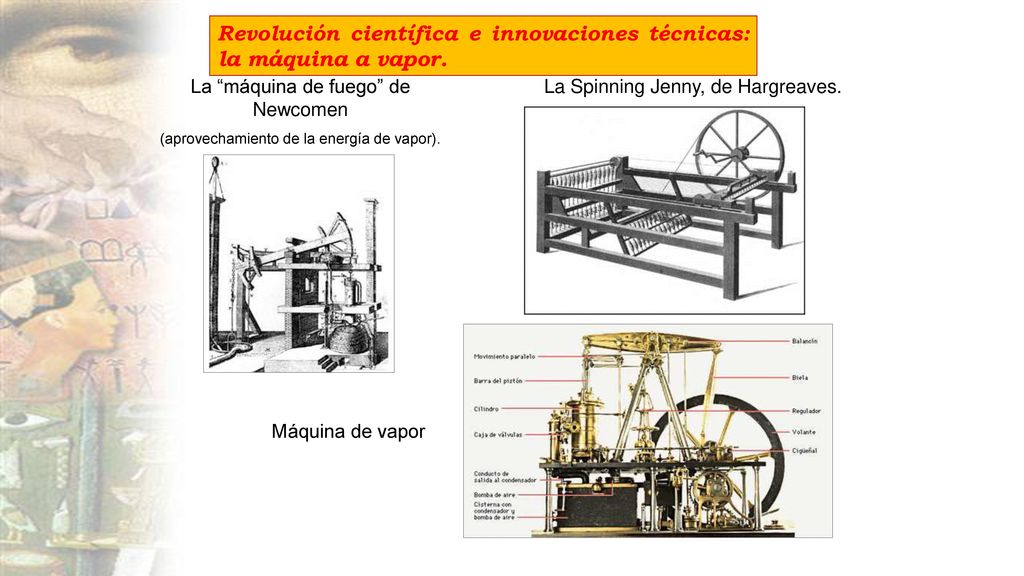 Revolución científica e innovaciones técnicas: la máquina a vapor.