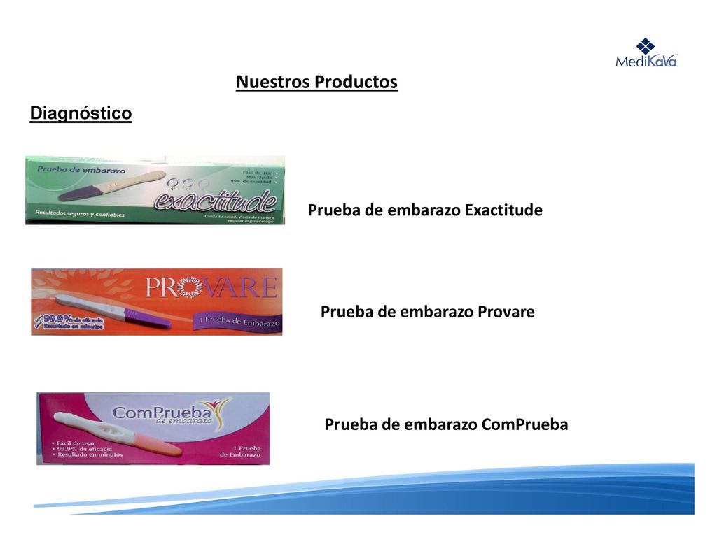 Nuestros Productos Diagnóstico Prueba de embarazo Exactitude