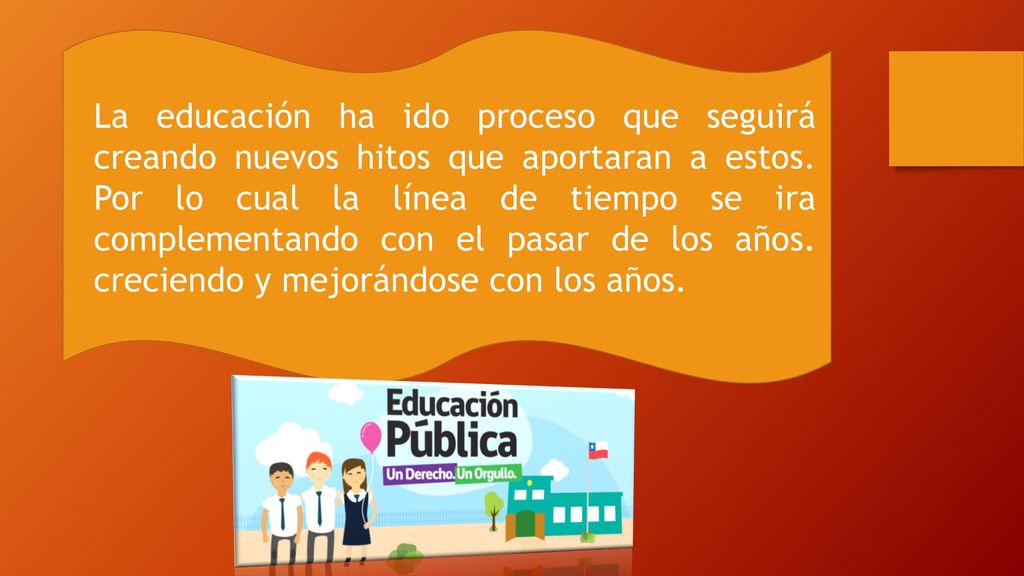 La educación ha ido proceso que seguirá creando nuevos hitos que aportaran a estos.