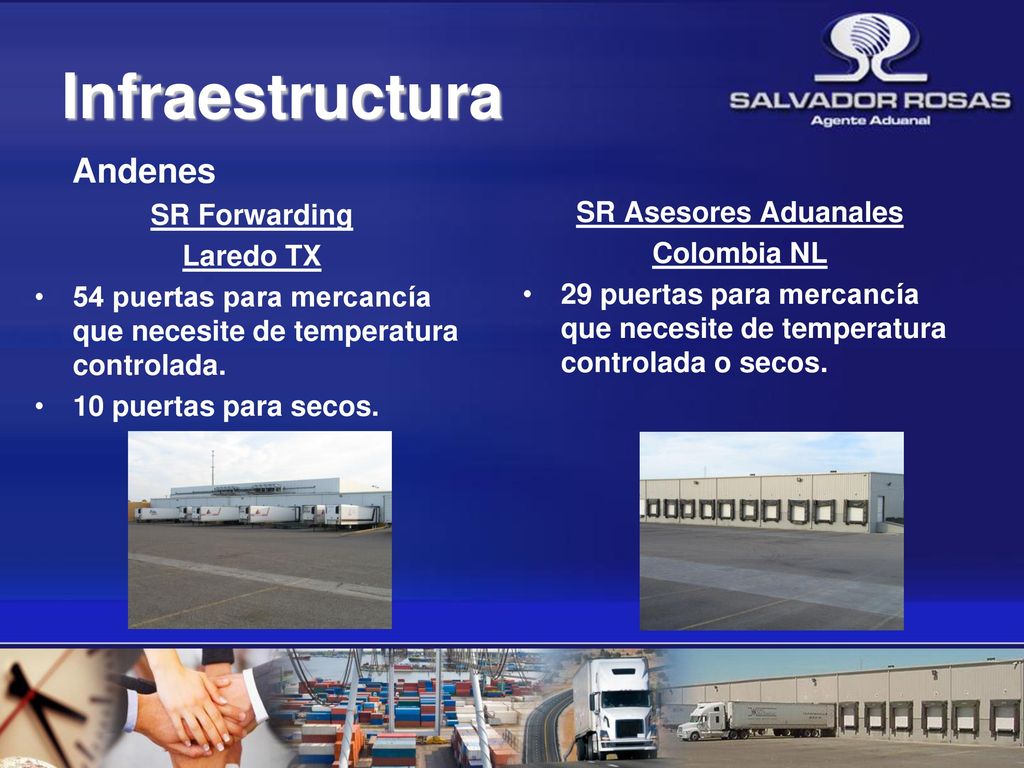 Infraestructura Andenes SR Forwarding SR Asesores Aduanales Laredo TX