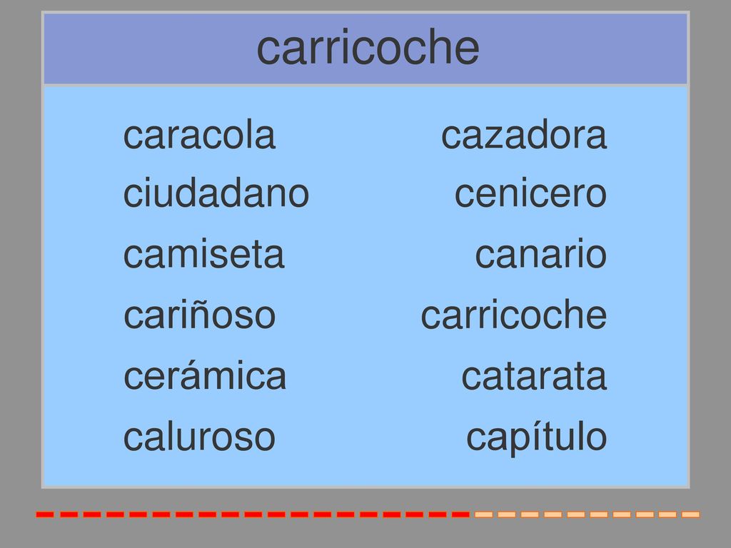 carricoche caracola cazadora ciudadano cenicero camiseta canario