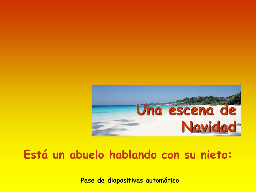 Está un abuelo hablando con su nieto: Pase de diapositivas automático