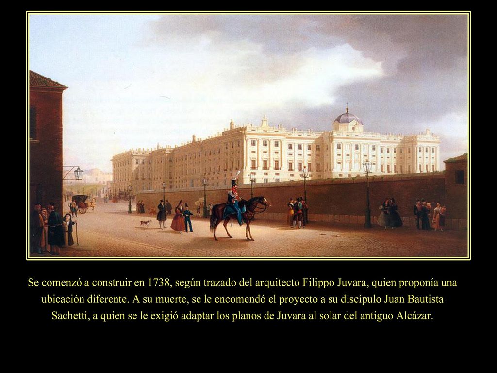 Se comenzó a construir en 1738, según trazado del arquitecto Filippo Juvara, quien proponía una ubicación diferente.