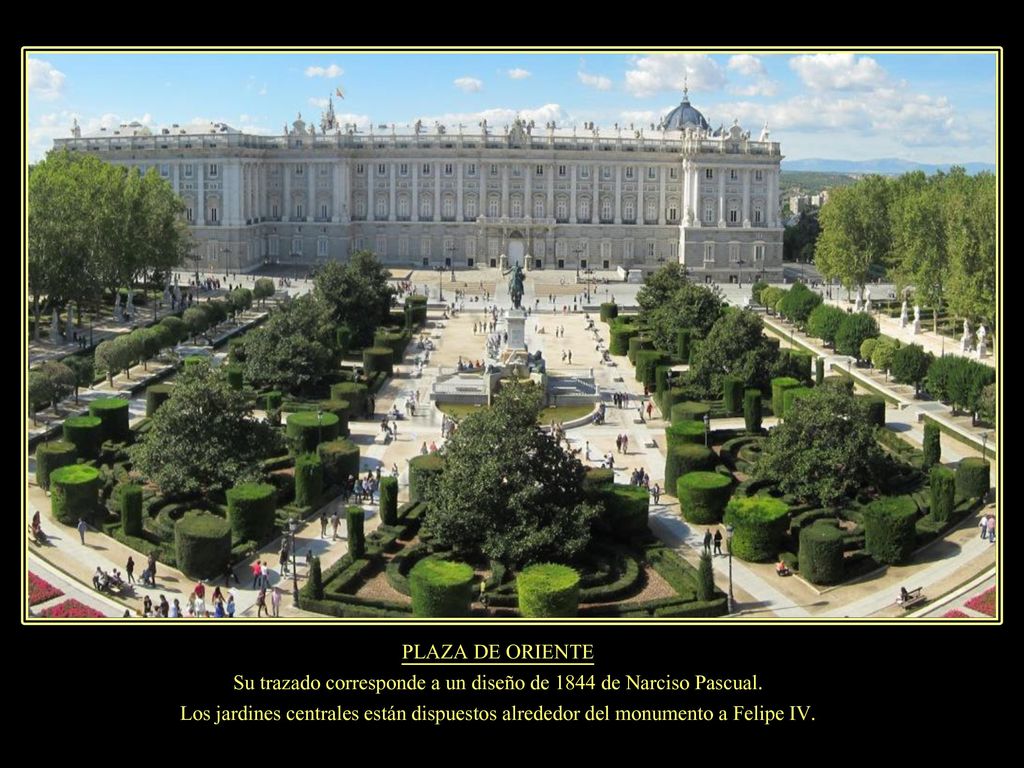 Su trazado corresponde a un diseño de 1844 de Narciso Pascual.