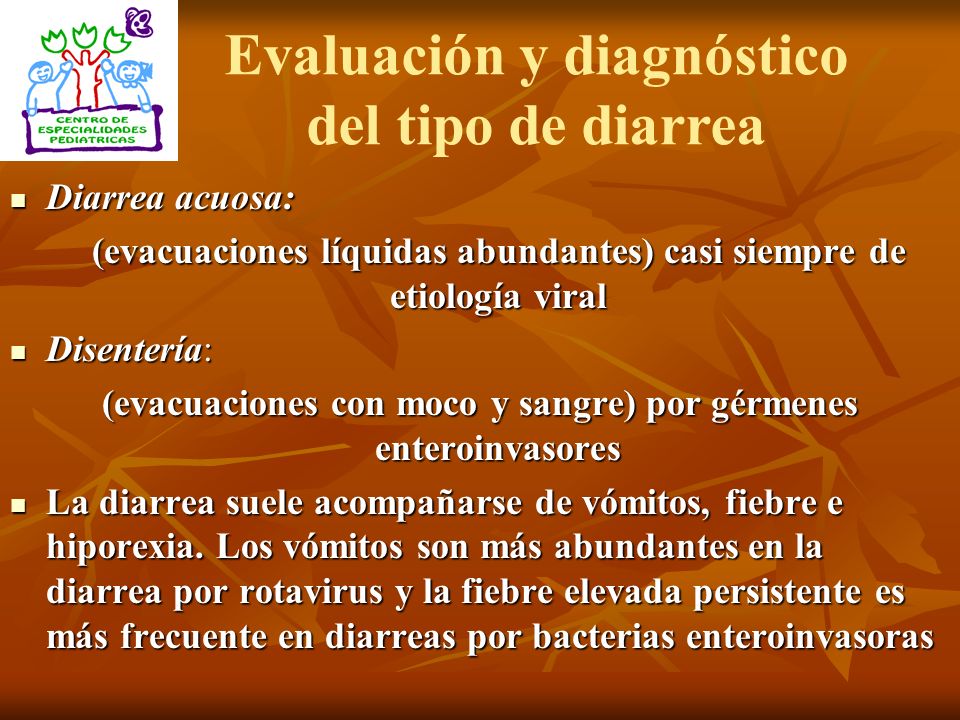 Evaluación y diagnóstico del tipo de diarrea