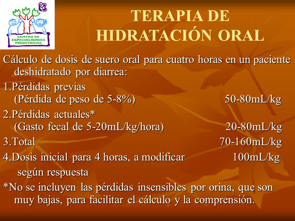 TERAPIA DE HIDRATACIÓN ORAL